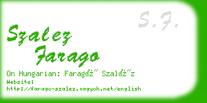 szalez farago business card